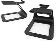 Kanto SE2 Elevated Desktop Speaker Stands for Small Speakers & Compact 2”-3” Studio Monitors | 3.8” Tall | Supports 7.1 lbs | Damping 1.5 mm Silicone Padding | Black | Pair
