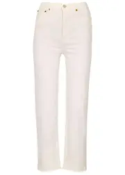 Re/done 70's Stove Pipe Ecru Slim-leg Jeans - White - W26 W26
