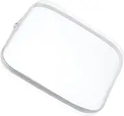 Transparent Storage Box Set with Double Zipper, Hard Shell Design (L)