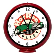 Hot Rod Car Alley, Red Non-Lighted Gas Pump Globe Advertising Quartz Clock