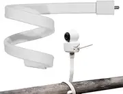 Baby Monitor Holder, Baby Camera Holder, Baby Monitor Holder, Baby Monitor Camera Mount Holder, Flexible Camera Stand for Baby Cot, Camera Holder 1/4 Screw Connection (White)