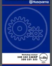 Husqvarna Chain Saw 340 345 346XP 350 351 353 Workshop Service Manual 52 pages