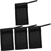 MUCKLILY 4Pcs Shower Soap Exfoliating Pouches Drawstring Mesh Bags for Handmade Soap Body Wash and Facial Cleansers Convenient Storage for Bathing and Travel