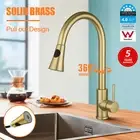 Lave Luxe Pull Out Spout Brass Kitchen Sink Basin Laundry Mixer Tap Faucet Lever