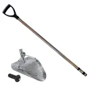 Dune Kraken 11" x 8" Stainless Steel Metal Detector Sand Scoop w/ 2 Handles