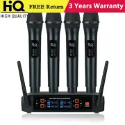 RK-148 Pro Wireless Microphone System + 4 Cordless Microphones for Speakers KTV