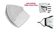 Face Mask Filter 10 PM2.5 Activated Carbon 5 Layer Face Mask Replacement Filters