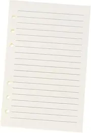 TEHAUX 240pcs Loose Leaf Paper Sheets for Notebook Refills Inserts Paper Daily Use Diary Finance Records Planner Smooth Writing 80 Sheets Transverse Line