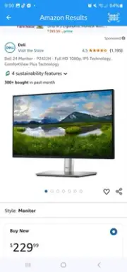Dell P2422H 24'' 1080p Full HD IPS LED Monitor