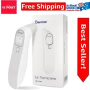 Contemporary Infrared Forehead and Ear Thermometer with Backlit Display & Alarm