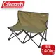【Coleman 美國 樂趣情人椅《綠橄欖》】CM-38837/休閒椅/雙人椅/折合椅/露營椅/童軍椅