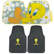 Tweety Bird Set for Car, Floor Mats & Sun Shade UV Windshield Window Reflector (for: Jaguar)