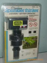Sprinkler Thinker Model 3006 3-Station Battery Operated Automatic Control Kit