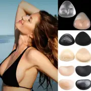 Triangle Push-up Silicone Bra Inserts Breasts Pad Bikini Bra Cleavage Enhancers