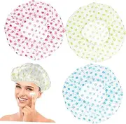 HONMEET 6 Pcs Dot Thickened Waterproof Straw Hat Running Cap Reusable Shower Highlight Shower Caps Reusable Shower Cap Regular Size Net Unisex Bucket Hat Fabric Headband Bath Cap Hats or