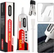 Fabric Glue Permanent, 60 ML Washable Clear Clothing Glue, Super Fabric Glue ...