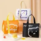1Pc Cute Portable Thermal Lunch Box Bag Travel Picnic Insulated Bento B-PS