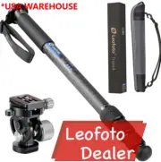 Leofoto MP-326C+VH-10S CF Monopod with VH-10S Two Way Tilt Head