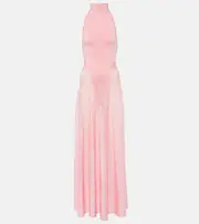 [Alaia] Alaïa Turtleneck maxi dress AU 18 pink