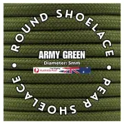 Army Green Round Shoelaces Sneaker Casual Boots Custom Laces Heavy Duty SROPE