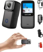 SJCAM C200 Mini 4K Action Camera - Pocket & Wearable with Stabilization, Waterpr