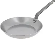 de Buyer Mineral B Carbon Steel Fry Pan - 10.25” - Ideal for Searing, Sauteing & Reheating - Naturally Nonstick - Made in France