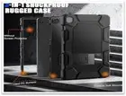 Shockproof 3 in 1 Rugged Case for Samsung Galaxy Tab A9+ SM-X218U -Lot of 100