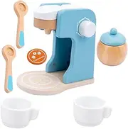 Toddmomy Wooden Toaster Toy Interactive Kitchen Playset Boys and Girls Maker Toy for Boys and Girls Play Learning