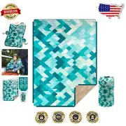 Compact Travel Blanket - Sherpa Fleece Camping Quilt for Cold Weather Adventures