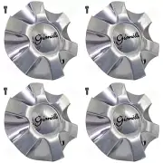 Gianelle Wheels Chrome Custom Wheel Center Caps C012-1 (4 CAPS) NEW + BOLT