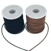 Leather String 2 Rolls Faux Leather Cord Flat Suede Leather Lace for Necklace...