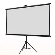 GPVPFLBLMH 60inch Projector Screen with Stand Tripod Outdoor Projection Screen Adjustable Portable Movie Screen for Home Cinema, Gaming, Office(60inch(16:9))