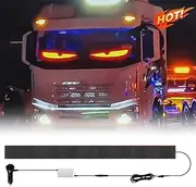 Devil Eyes Lights for Cars, Car Window LED Display Screen Panel, Ultra-Thin Flexible LED Display Screen Panel, DIY Car Dynamic LED Smart Colorful Eye Lamp with Remote Control