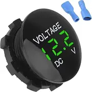 Battery Volt Meter Digital - Digital Voltage Display Battery Monitor, Led Display Battery Test Meter | Accurate LCD Voltage Meter, Ideal for Car Batteries, Household Devices, Digital Battery Tester