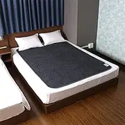 Astro 615-04 Dehumidifying Sheet, Gray & Black, Double Size, Set of 2, Activated Carbon, Deodorizing, for Bedding, Strong Moisture Absorption, Dehumidification Mat, Special Fiber, Absorbs Sweat and