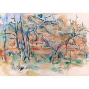 Cezanne, Mountains in Provence, 1886, Pearl Photo Paper, A1 Size