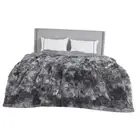 Bedsure Ultra Soft Fluffy King Size Blanket for King (108" x 90") Tie Dye Grey