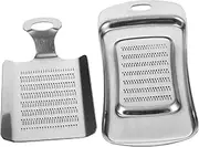 2Pcs Stainless Steel Garlic Grinders Ginger Mincers Multi Function Food Graters for Home Use Sturdy Kitchen Tools for Garlic Ginger Radish More
