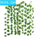 WOOL🔥 230CM ARTIFICIAL LEAVES GARLAND FAKE GREEN LEAF IVY V