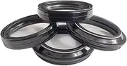 43x54x11 Motorcycle Front Shock Fork Damper Shaft Oil Seal Retainers Dust Cover For XL600 TRANS ALP TRANSALP XL 600 XL600R(2pc Seal 2pc Cover)