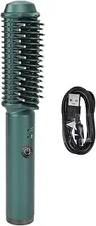 Cordless Hair Straightening Curling Brush, Ergonomic Hair Brush for Blowdrying Curling Straightening, Evenly Quickly Heating USB Rechargeable Hair Styling Tool, Men Women and Hairdresser