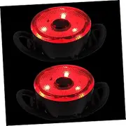 Mipcase 2Pcs Bike Tail Lights Bright Warning Light for Night Riding with Premium Lamp for Outdoor Cycling Safety