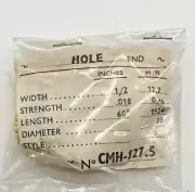 NOS Clock Mainspring CMH 127.5, 1/2" x .018" x 60" Hole End (CM44)
