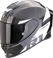 Scorpion EXO-R1 Evo Carbon Air Rally, full face helmet , color: Black/White , size: S