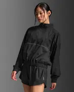 Aero Sheer Windbreaker, 2XU, XXS, Black/Black Reflective, Female