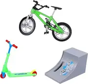 Hohopeti 1 Set Mini Finger Bike Model Finger Scooter with Folding Scooter for Desk Games Educational Fun