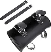 Garneck 1Pc Motorcycle Handlebar Bag Versatile Cycling Storage Pouch for Tools and Accessories Durable Wear Resistant Black for Bicycles and Motorcycles