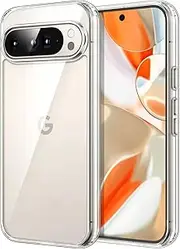 [JETech] Case for Google Pixel 9 Pro XL 2024, Non-Yellowing Shockproof Bumper Protective Phone Cover, Anti-Scratch Hard PC Back (Clear)