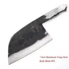 Mini Cleaver Knife Blanks Chef Meat Fish Chopping High Carbon Steel Tang Kitchen
