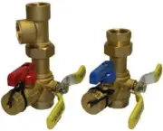 RTG20220AB Webstone Tankless Water Heater Service Valve Kit, Clean Brass